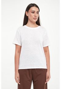 Weekend Max Mara - T-shirt lniany Pelota WEEKEND MAX MARA. Materiał: len #4
