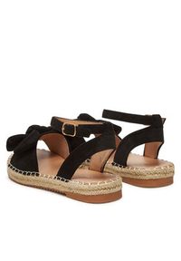 DeeZee Espadryle LE601-107 Czarny. Kolor: czarny. Materiał: materiał
