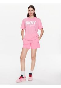 DKNY Sport T-Shirt DP3T9323 Różowy Classic Fit. Kolor: różowy. Materiał: bawełna. Styl: sportowy