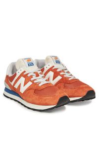 New Balance Sneakersy U574VPA Pomarańczowy. Kolor: pomarańczowy. Materiał: zamsz, skóra. Model: New Balance 574