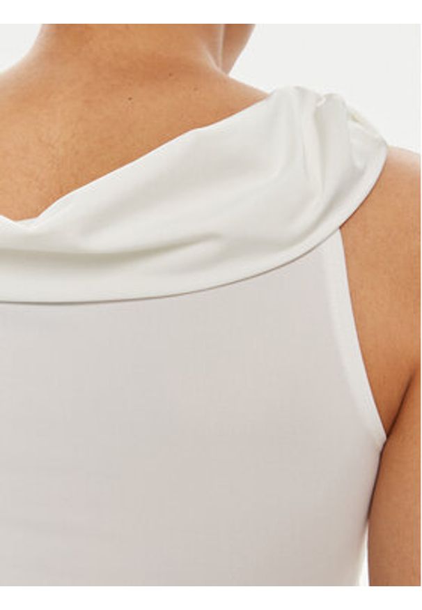 JJXX Bluzka Saga 12273790 Biały Slim Fit. Kolor: biały. Materiał: syntetyk