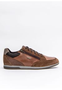 Geox - Sneakersy męskie GEOX U Renan A (U164GE 022CL C0915). Kolor: brązowy. Materiał: materiał, skóra. Szerokość cholewki: normalna #4