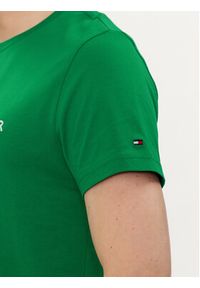 TOMMY HILFIGER - Tommy Hilfiger T-Shirt Logo MW0MW11797 Zielony Regular Fit. Kolor: zielony. Materiał: bawełna #9