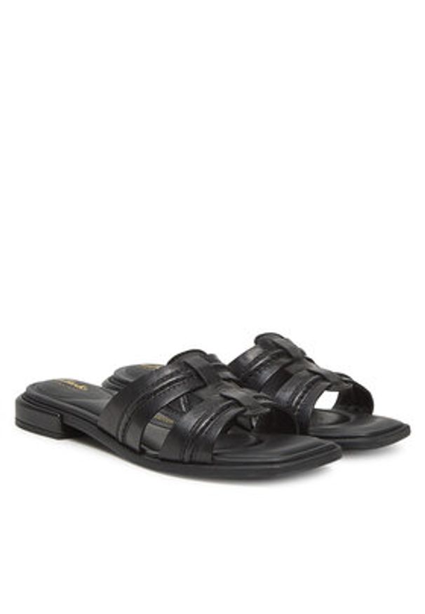 Clarks Klapki Ariany Mule 26181234 Czarny. Kolor: czarny. Materiał: skóra