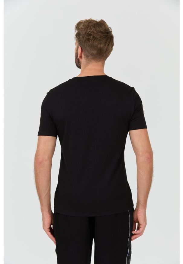Guess - GUESS Czarny męski t-shirt Core Tee, Rozmiar M. Kolor: czarny