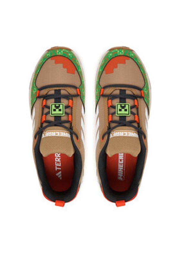 Adidas - adidas Trekkingi Minecraft Terrex Ax4R Hiking JR1289 Brązowy. Kolor: brązowy. Materiał: materiał. Model: Adidas Terrex. Sport: turystyka piesza