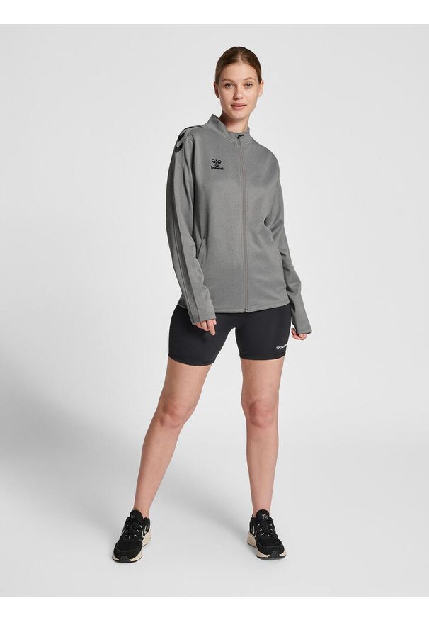 Bluza sportowa damska Hummel half zip Core XK. Kolor: szary. Materiał: dresówka