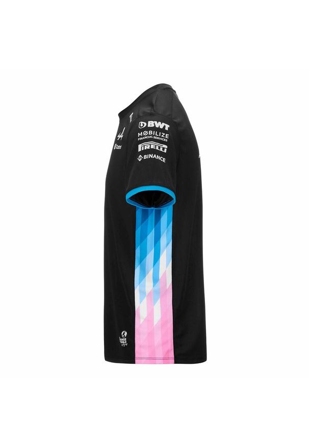 Kappa - Koszulka dla dzieci Alpine F1 Adolim 2024. Kolor: czerwony, różowy, wielokolorowy, czarny