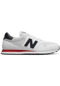 Buty męskie New Balance GM500SWB - białe. Okazja: na co dzień. Kolor: biały. Materiał: tworzywo sztuczne, guma. Szerokość cholewki: normalna #1