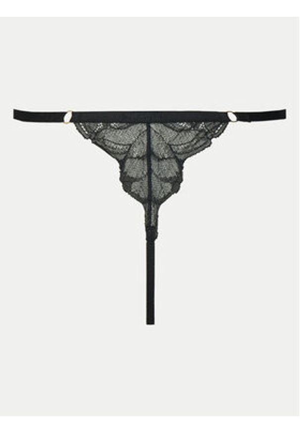 Hunkemöller Stringi Sophia 300356 Czarny. Kolor: czarny. Materiał: syntetyk