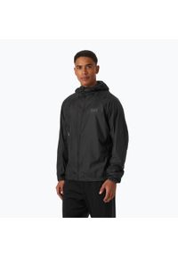 Kurtka przeciwwiatrowa męska Helly Hansen Rapide Insulator Wind. Kolor: czarny. Materiał: softshell. Sport: turystyka piesza #1