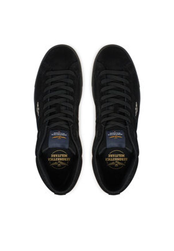 Aeronautica Militare Sneakersy 242SC291PL206 Czarny. Kolor: czarny. Materiał: zamsz, skóra
