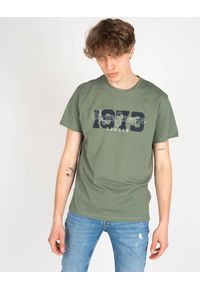 Pepe Jeans T-shirt "Andres" | PM507727 | Andres | Mężczyzna | Zielony. Kolor: zielony. Materiał: bawełna. Wzór: nadruk, aplikacja, haft #5