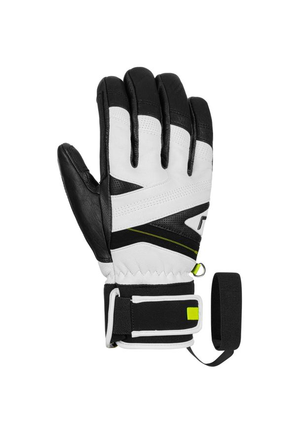 Rękawice narciarskie Reusch Classic Pro. Kolor: czarny, biały, wielokolorowy. Materiał: skóra. Sezon: zima. Sport: narciarstwo