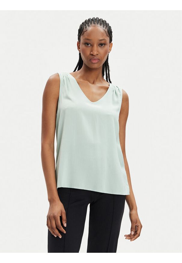 Vero Moda Bluzka Brit 10286648 Zielony Loose Fit. Kolor: zielony. Materiał: wiskoza