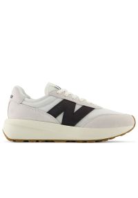 Buty unisex New Balance U370CA - beżowe. Zapięcie: sznurówki. Kolor: beżowy. Materiał: skóra, zamsz, guma. Szerokość cholewki: normalna. Sezon: lato #1