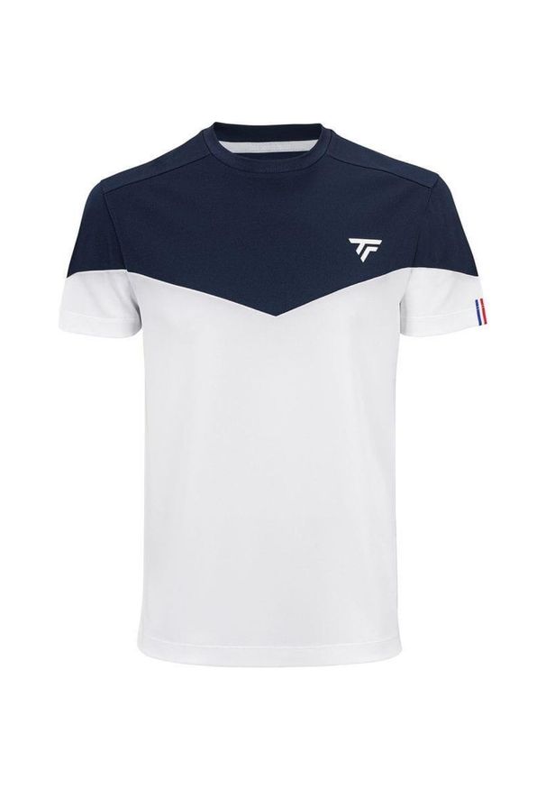 TECNIFIBRE - Koszulka tenisowa męska z krótkim rękawem Tecnifibre PERF TEE. Kolor: niebieski, biały, wielokolorowy. Długość rękawa: krótki rękaw. Długość: krótkie. Sport: tenis