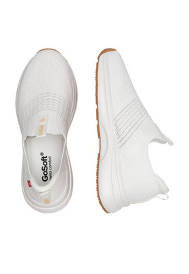 Go Soft Sneakersy SK7887-4 Biały. Kolor: biały. Materiał: syntetyk