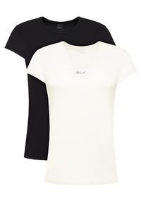Karl Lagerfeld - KARL LAGERFELD Komplet t-shirtów B3W47010 Kolorowy Slim Fit. Typ kołnierza: dekolt w karo. Materiał: bawełna. Wzór: kolorowy #3