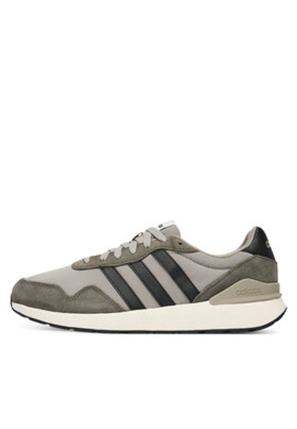 Adidas - adidas Sneakersy Run 60S 4.0 JQ6098 Szary. Kolor: szary. Materiał: skóra, zamsz. Sport: bieganie