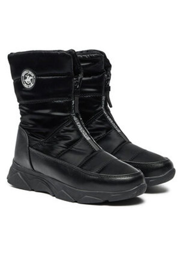 Beverly Hills Polo Club Śniegowce GH-10414 Czarny. Kolor: czarny. Materiał: materiał