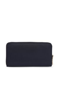 TOMMY HILFIGER - Tommy Hilfiger Duży Portfel Damski Poppy Th Large Za AW0AW15642 Granatowy. Kolor: niebieski. Materiał: materiał