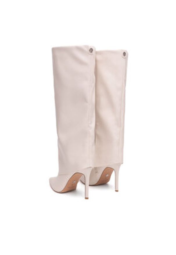 Nine West Kozaki SJ3645-2 Écru. Materiał: materiał