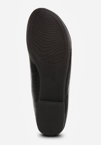 Born2be - Czarne Minimalistyczne Balerinki z Okrągłym Noskiem Katara. Okazja: na co dzień, na spotkanie biznesowe, do pracy. Nosek buta: okrągły. Kolor: czarny. Materiał: jeans. Wzór: gładki. Styl: casual, biznesowy, elegancki #2