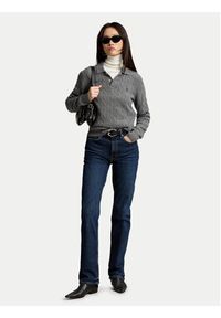 Polo Ralph Lauren Sweter 211972132500 Szary Regular Fit. Typ kołnierza: polo. Kolor: szary. Materiał: wełna #4