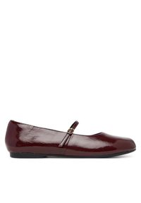 Clarks Baleriny Livia Sky 26184743 Bordowy. Kolor: czerwony. Materiał: skóra, lakier