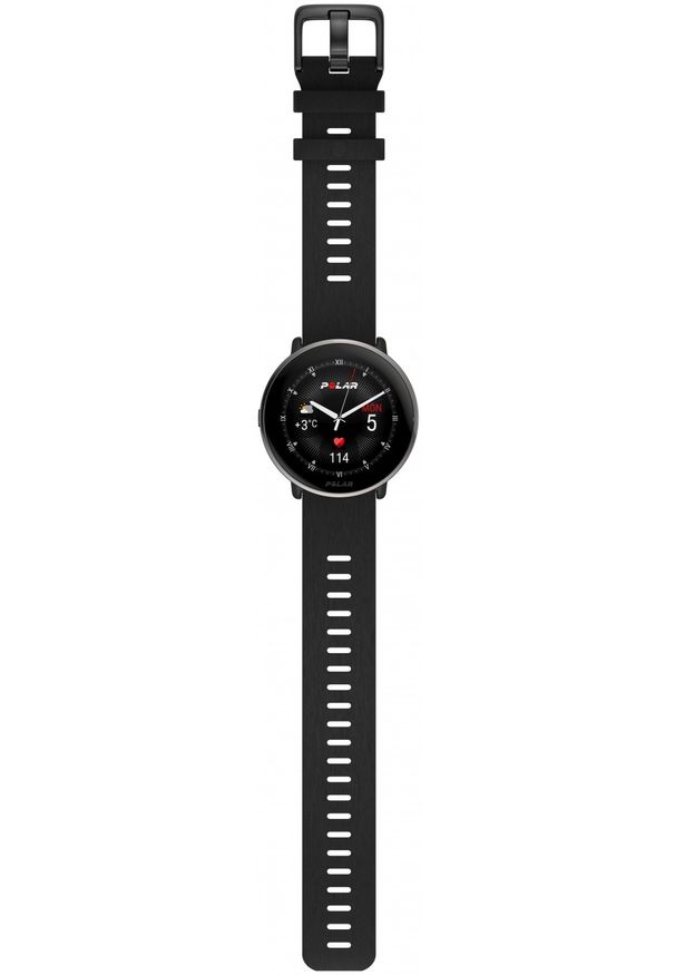 POLAR - Polar Ignite 3 Titanium czarny silikonowy S/L. Kolor: czarny. Materiał: polar. Styl: sportowy