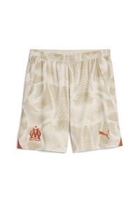 Puma - Spodenki bramkarskie OM 2024/25. Kolor: beżowy, wielokolorowy, biały. Sport: piłka nożna #1