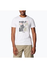 columbia - Koszulka trekkingowa męska Columbia Sun Trek Short. Kolor: biały. Sport: turystyka piesza
