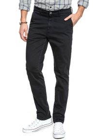 Wrangler - WRANGLER SPODNIE MĘSKIE CHINO DARK NAVY W16LA1XAE. Materiał: materiał #5