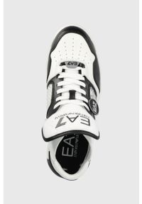 EA7 Emporio Armani sneakersy kolor biały. Zapięcie: sznurówki. Kolor: biały. Materiał: guma. Szerokość cholewki: normalna. Obcas: na platformie #3