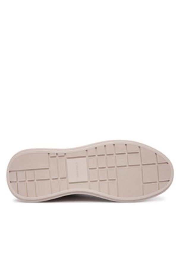 Calvin Klein Sneakersy Chunky Cupsole Laceup Lth Wn YW0YW01947 Écru. Materiał: skóra