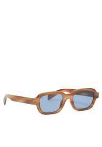 Jack & Jones - Okulary przeciwsłoneczne Jack&Jones. Kolor: brązowy