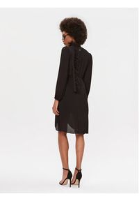 TwinSet - TWINSET Sukienka koktajlowa 232TP2350 Czarny Regular Fit. Kolor: czarny. Materiał: wiskoza. Styl: wizytowy #4