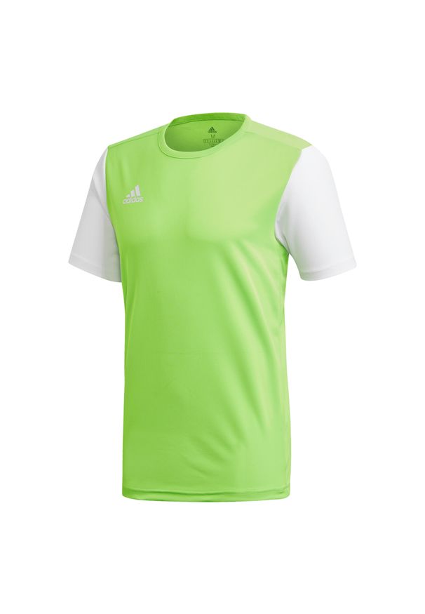 Adidas - Koszulka piłkarska męska adidas Estro 19 Jersey. Kolor: wielokolorowy, biały, zielony. Materiał: jersey. Sport: piłka nożna