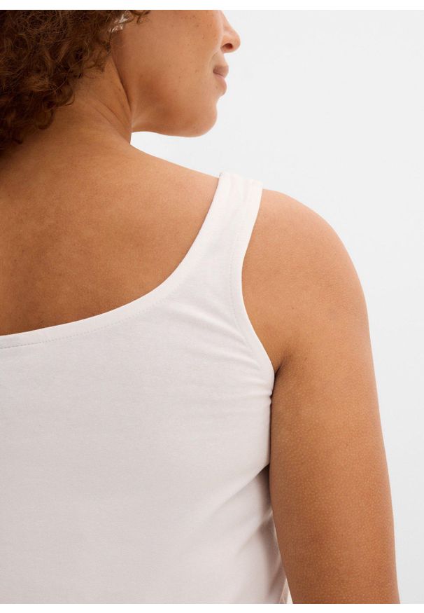 bonprix - Top (2 szt.). Typ kołnierza: typu carmen. Kolor: biały