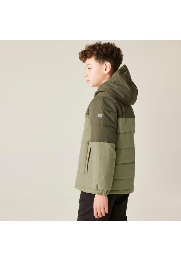 Regatta - Kurtka dziecięca zimowa ocieplana Lofthouse. Kolor: zielony. Materiał: puch. Sezon: zima. Styl: sportowy