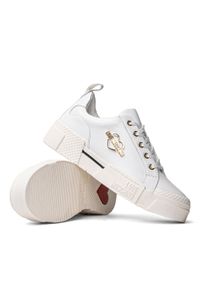 Sneakersy damskie białe Love Moschino JA15625G0EIA0100. Kolor: biały. Wzór: kolorowy #1