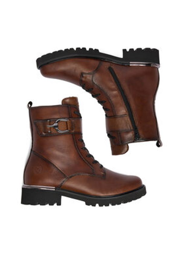 Remonte Trzewiki CEO-D8657-22 Brązowy. Kolor: brązowy. Materiał: syntetyk, materiał