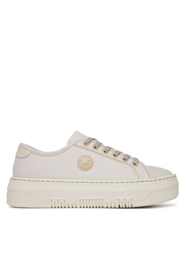 Rieker Sneakersy M1926-80 Biały. Kolor: biały. Materiał: materiał