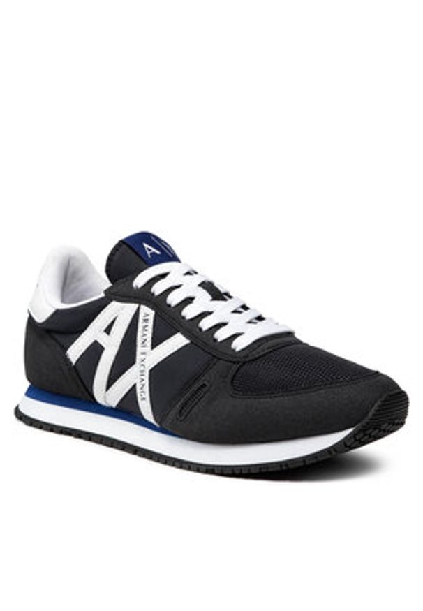 Armani Exchange Sneakersy XUX017 XCC68 K487 Granatowy. Kolor: niebieski. Materiał: skóra
