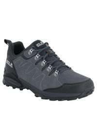 Buty trekkingowe męskie Jack Wolfskin Refugio Texapore Low. Zapięcie: sznurówki. Kolor: czarny, szary, wielokolorowy. Materiał: materiał. Szerokość cholewki: normalna. Sport: turystyka piesza