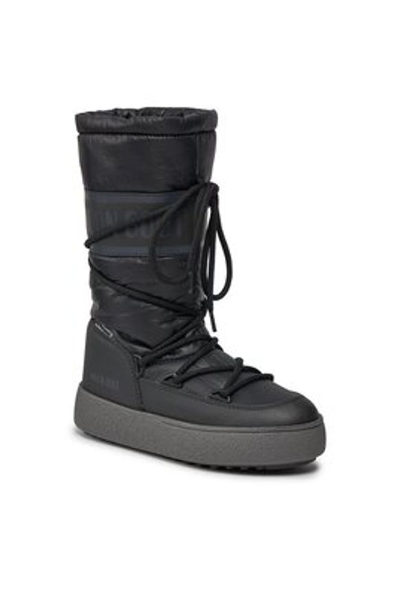 Moon Boot Śniegowce Ltrack High Nylon Wp 24500700001 Czarny. Kolor: czarny. Materiał: skóra, nylon