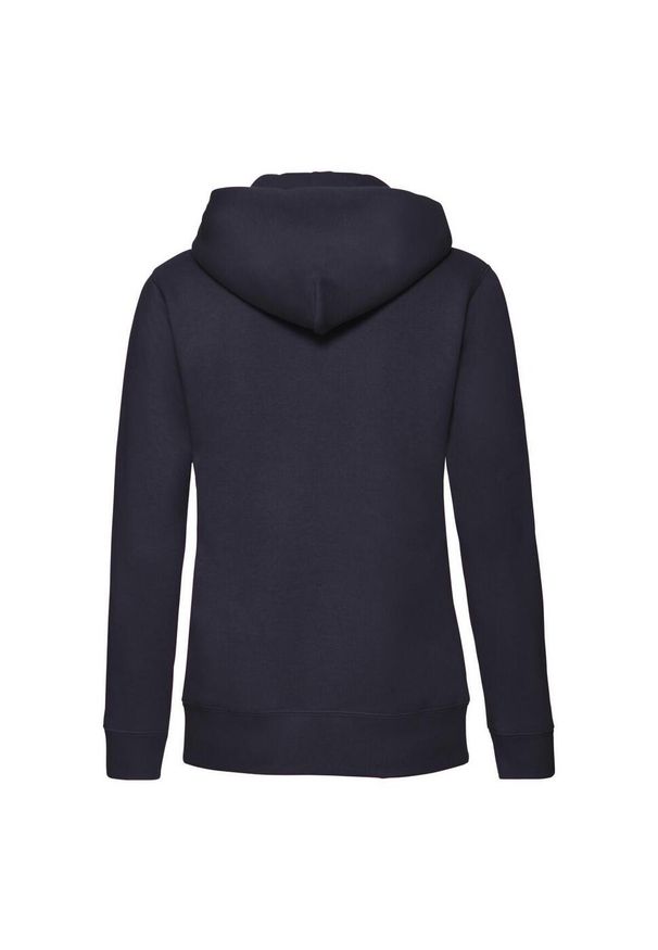 FRUIT OF THE LOOM - Kurtka Dresowa Z Kapturem Lady Fit Dla Kobiet. Typ kołnierza: kaptur. Kolor: niebieski. Materiał: dresówka