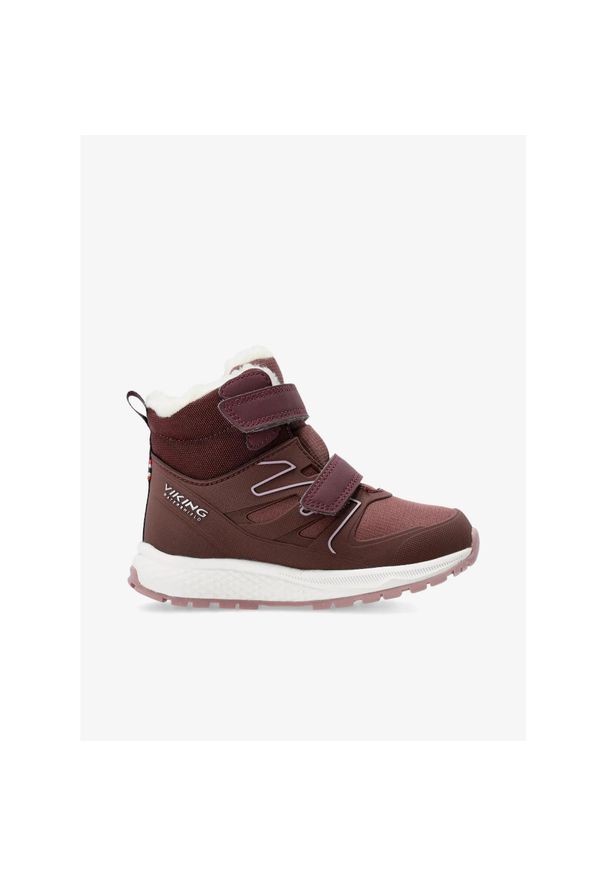 Buty dla dziewczynek Viking Footwear Equip Defence Warm WP 2V. Kolor: brązowy. Styl: sportowy. Sport: turystyka piesza