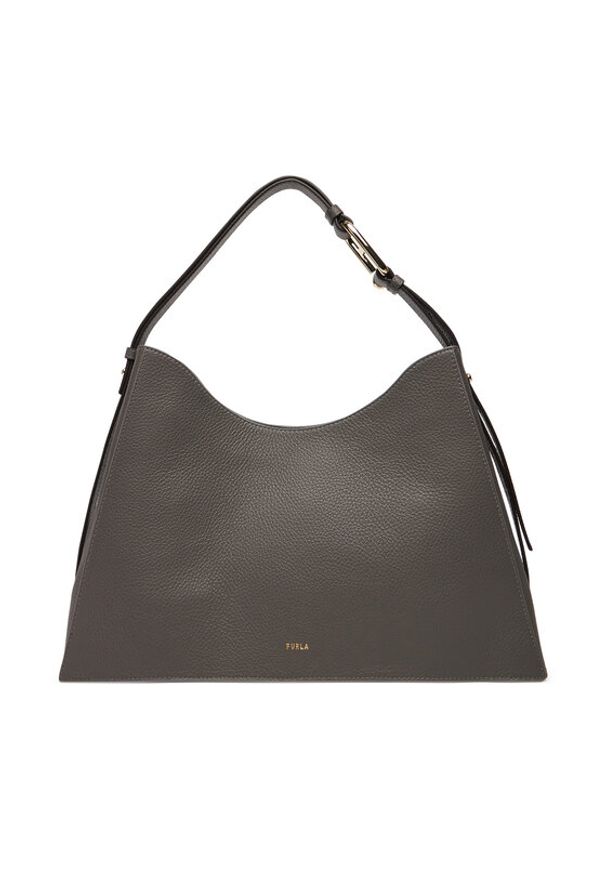 Furla Torebka Nuvola L Hobo WB01246 HSF000 CN 4283S 1007 Szary. Kolor: szary. Materiał: skórzane